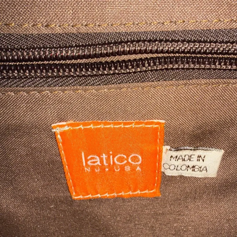 Latico Reporter Leather Crossbody Bag Hollywood Laptop Shoulder Brown